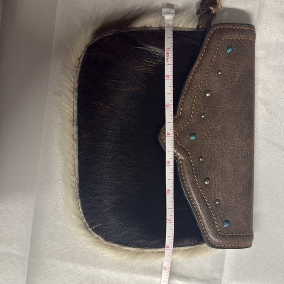 NWT Tony Lama Brown and Black Leather Women's Bag - Picture 5 of 6